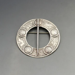 Large Silver Penannular  Brooch