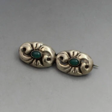  C A Christensen 830 Silver Floral Brooch