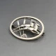 Geoffrey Bellamy Leaping Gazelles  Brooch