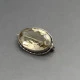 Oval Citrine and Silver BroochOval Citrine and Silver Brooch