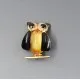 Vintage Owl Jelly Belly Brooch
