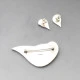 Graham Leishman Stewart Silver Brooch and Earrings