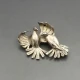  Ivan Tarratt Silver Doves Brooch