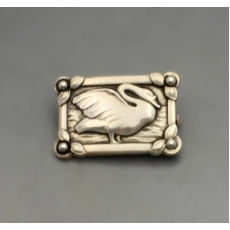 Georg Jensen Silver Swan Brooch 213