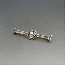 Scottish Silver Viking Ship Brooch