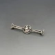 Scottish Silver Viking Ship Brooch
