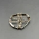 Modernist Abstract Silver Brooch