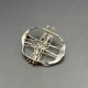 Modernist Abstract Silver Brooch
