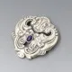 A.Gold Danish Arts and Crafts Skonvirke Brooch