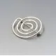 Bent Knudsen Silver Swirl Brooch