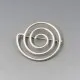 Bent Knudsen Silver Swirl Brooch
