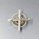 Glen Kelso Frame Silver Brooch