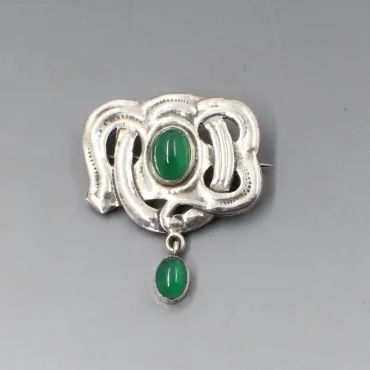 Scandinavian Silver Skonvirke Brooch