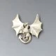 Ward Brothers Amethyst Crystal Silver Brooch