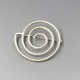 Bent Knudsen Silver Swirl Brooch