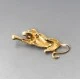 Black Enamel Panther Brooch