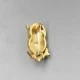 Owl Brooch with Crystal Eyes