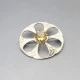 JOHN HART Iona Citrine and Silver Brooch