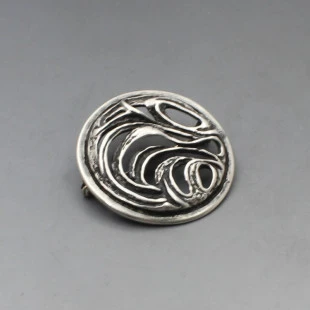 David Andersen Uni Silver Brooch