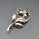 Carl Ove Frydensberg Silver Flower Brooch