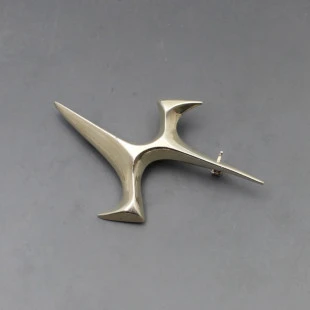 Ernest Blyth for Ivan Tarratt Ltd Silver Flight Brooch
