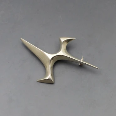 Ernest Blyth Silver Flight Brooch