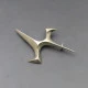 Ernest Blyth Silver Flight Brooch