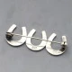 NE From Silver Triple Horseshoe Brooch