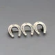 NE From Silver Triple Horseshoe Brooch
