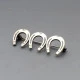 NE From Silver Triple Horseshoe Brooch