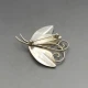Victor Janson Silver Flower Brooch