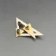 Modernist Abstract Gemstone Brooch