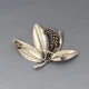  Anton Michelsen Leaf Brooch