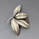  Anton Michelsen Sterling Silver Leaf Brooch