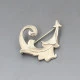 Linda Lewin Silver Leaf Brooch