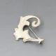 Linda Lewin Silver Leaf Brooch