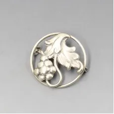 C Brumberg Hansen 830 Silver Brooch