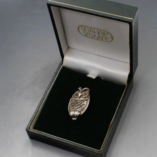 Graham Leishman Stewart Silver Owl Brooch