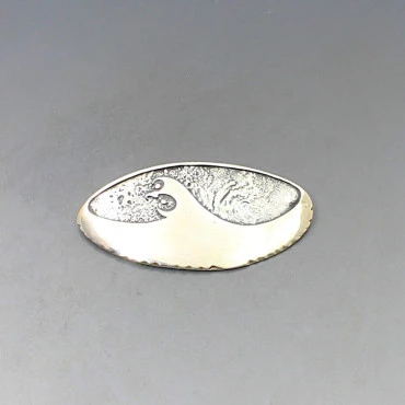 Silver Modernist Bird Brooch