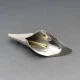 Large Silver Mexico Leaf Brooch