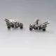 Vintage Brodrenne Bjerring Silver Car Cuff Links