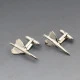 Vintage Silver Concorde Cuff Links