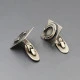 NE From Silver Horseshoe Cufflinks