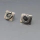 NE From Silver Horseshoe Cufflinks