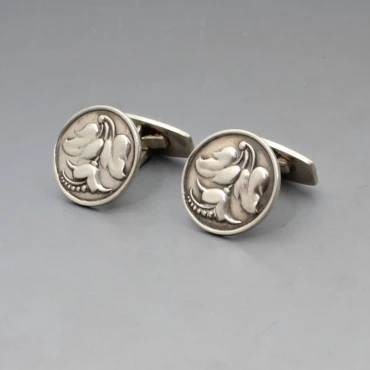 Carl Brumberg Hansen Denmark 830 Silver Cufflinks