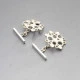 DesignersNorman Grant Silver Cufflinks