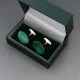 Tate Ossian Malachite and Silver Cufflinks