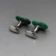 Tate Ossian Malachite and Silver Cufflinks