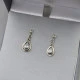 Crystal Silver Drop Earrings