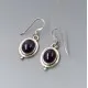 Amethyst and Silver Drop Earrings